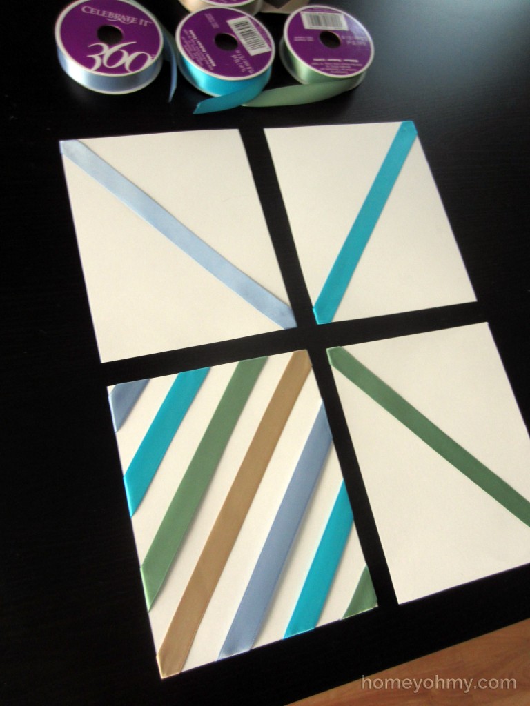 DIY Wall Art With Ribbon First Quadrant