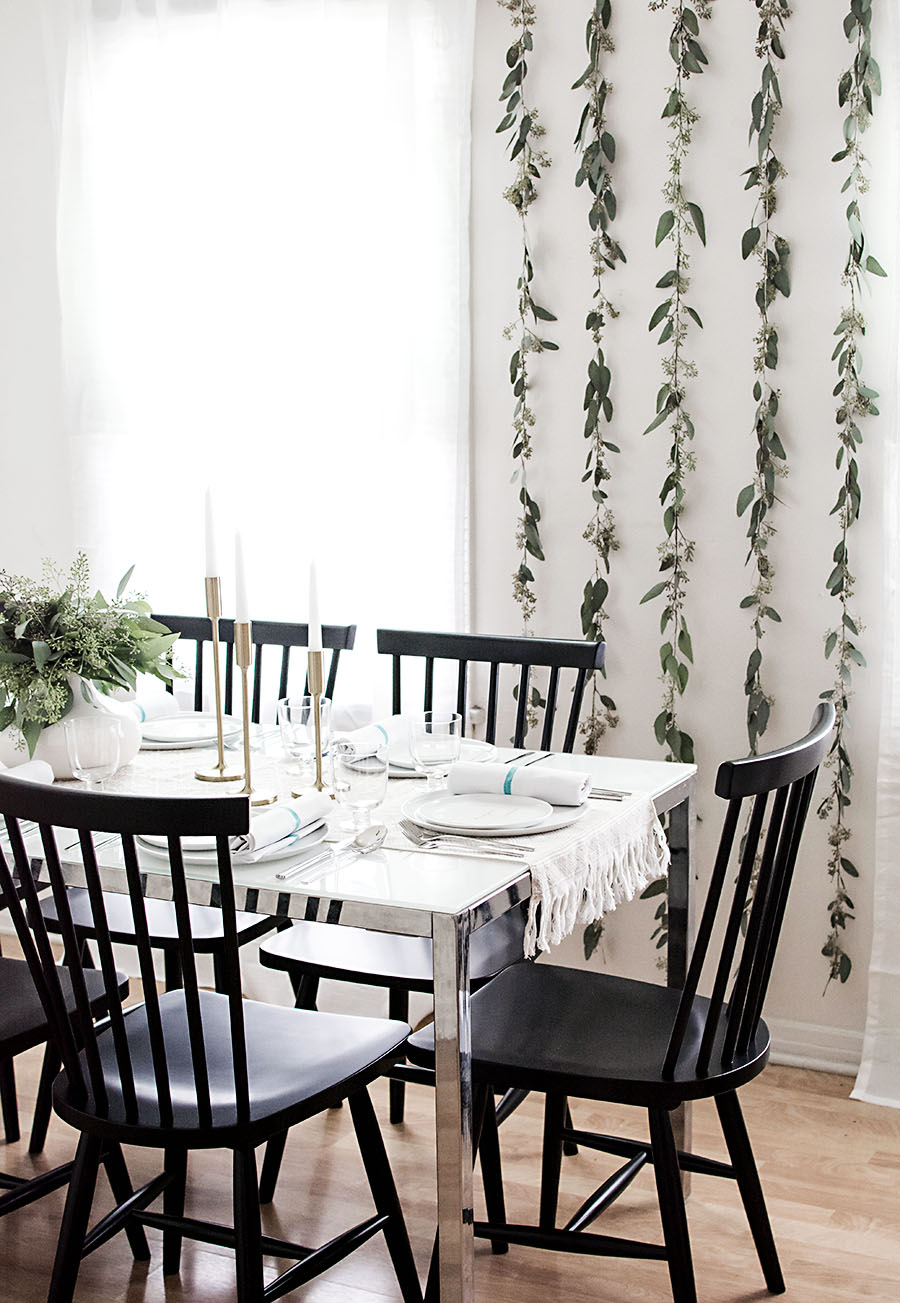 Seeded eucalyptus backdrop - Homey Oh My!